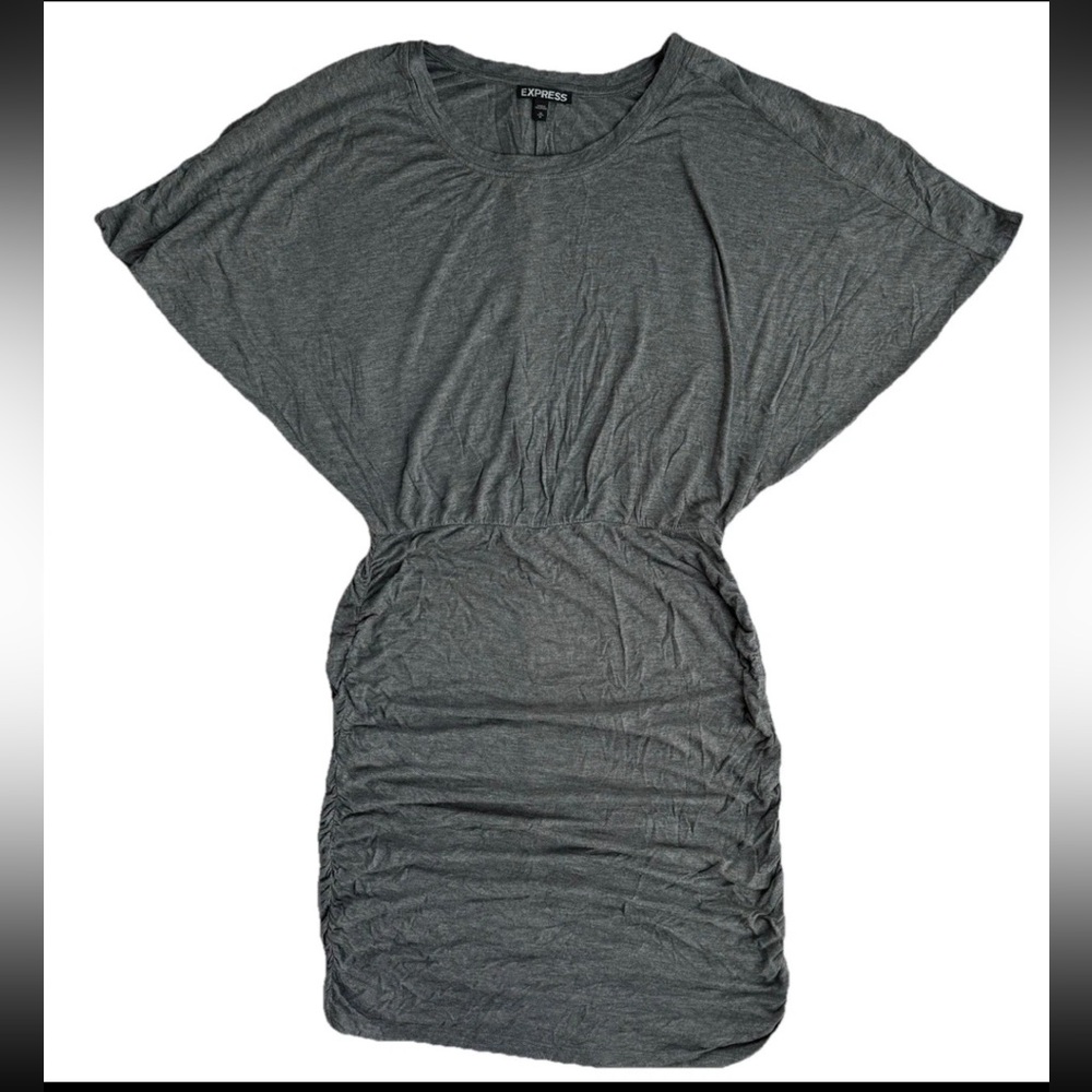 Express t-shirt dress Heather Grey women’s size medium cozy stretchy lightweight